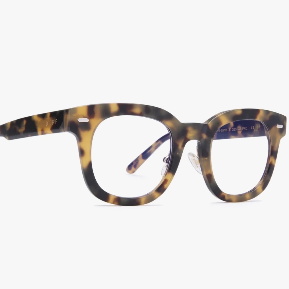Diff Brown Tortoiseshell Eyeglasses Clear Lenses … - image 1